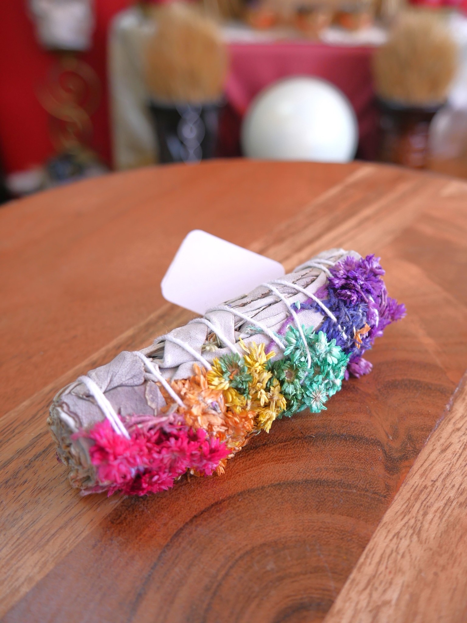 7 Color Mullein Flower & White Sage 4"