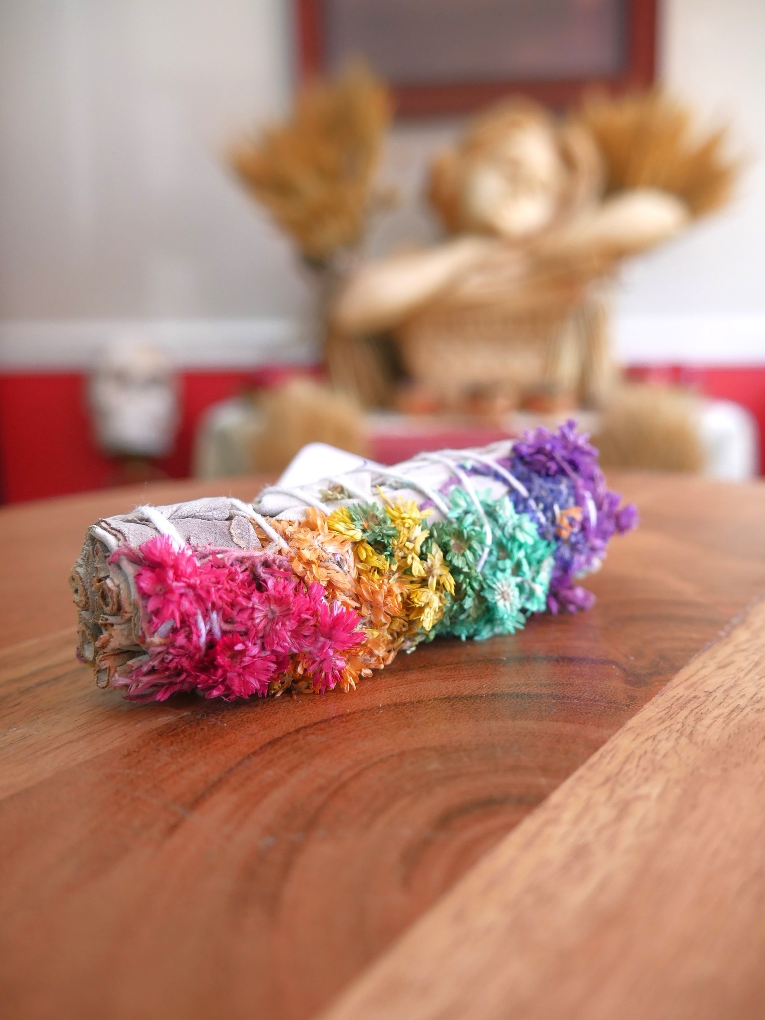 7 Color Mullein Flower & White Sage 4"