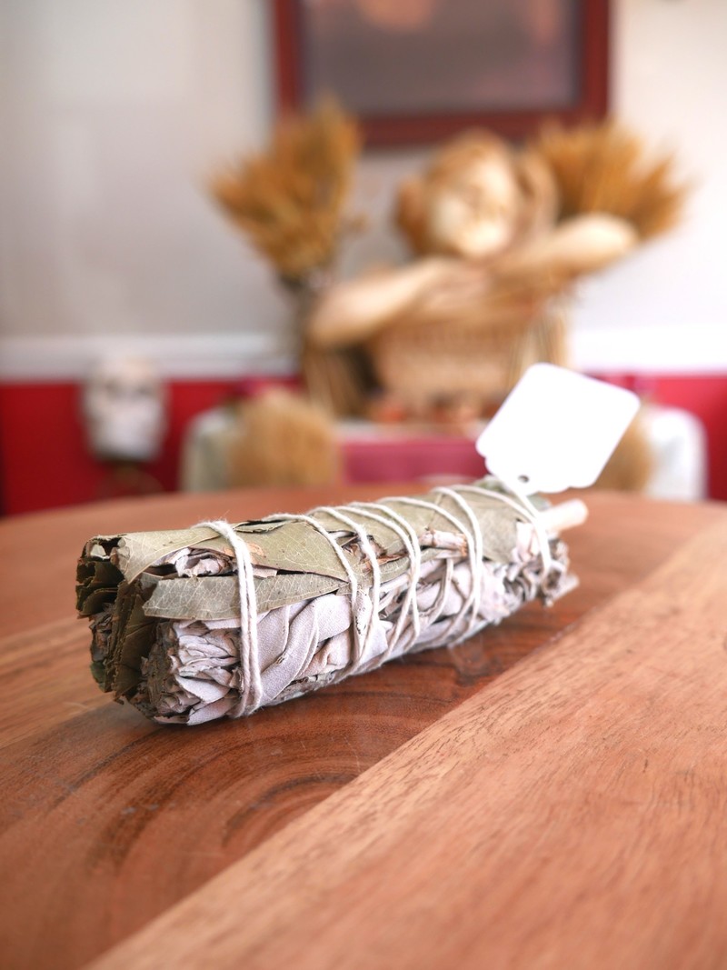 White Sage & Eucalyptus Smudge Stick 4"