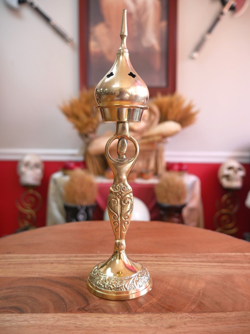 Goddess Brass Cone Burner 9"