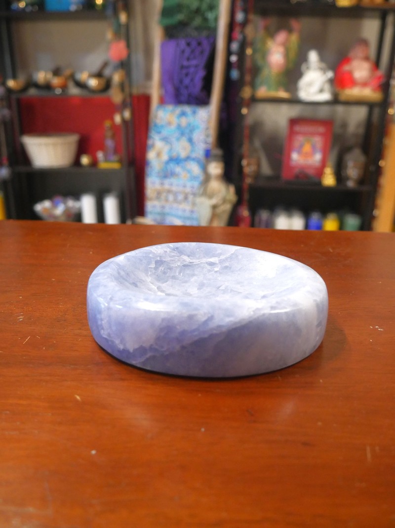 Blue Moon Stone Offering Bowl