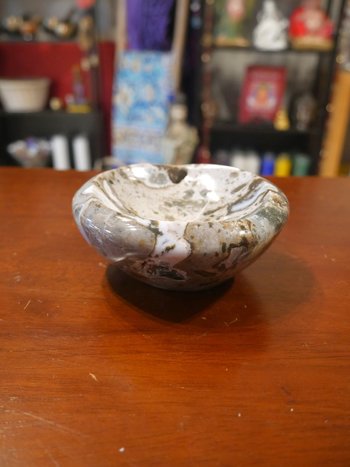 Medium Ocean Jasper Offering Bowl