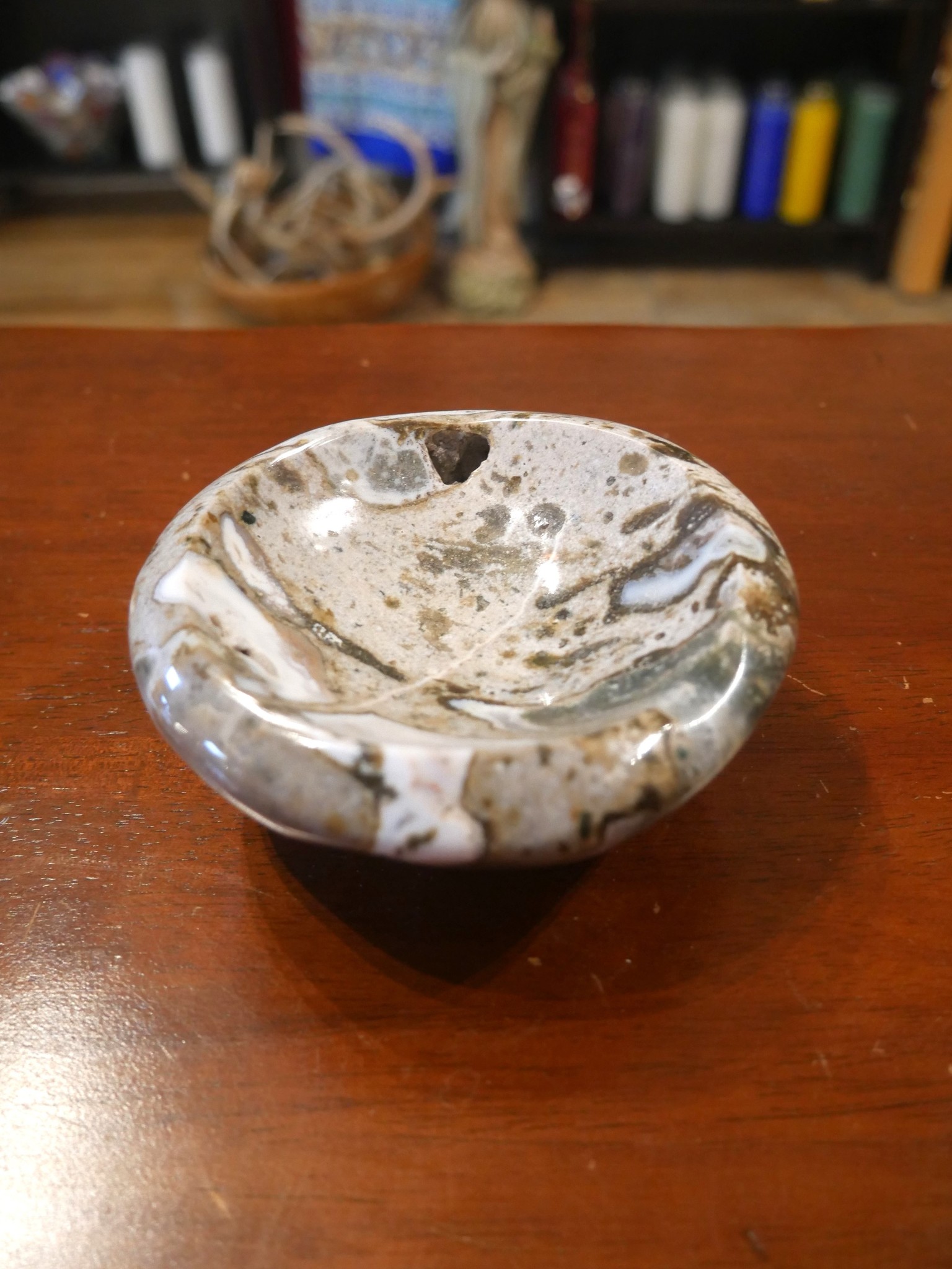 Medium Ocean Jasper Offering Bowl