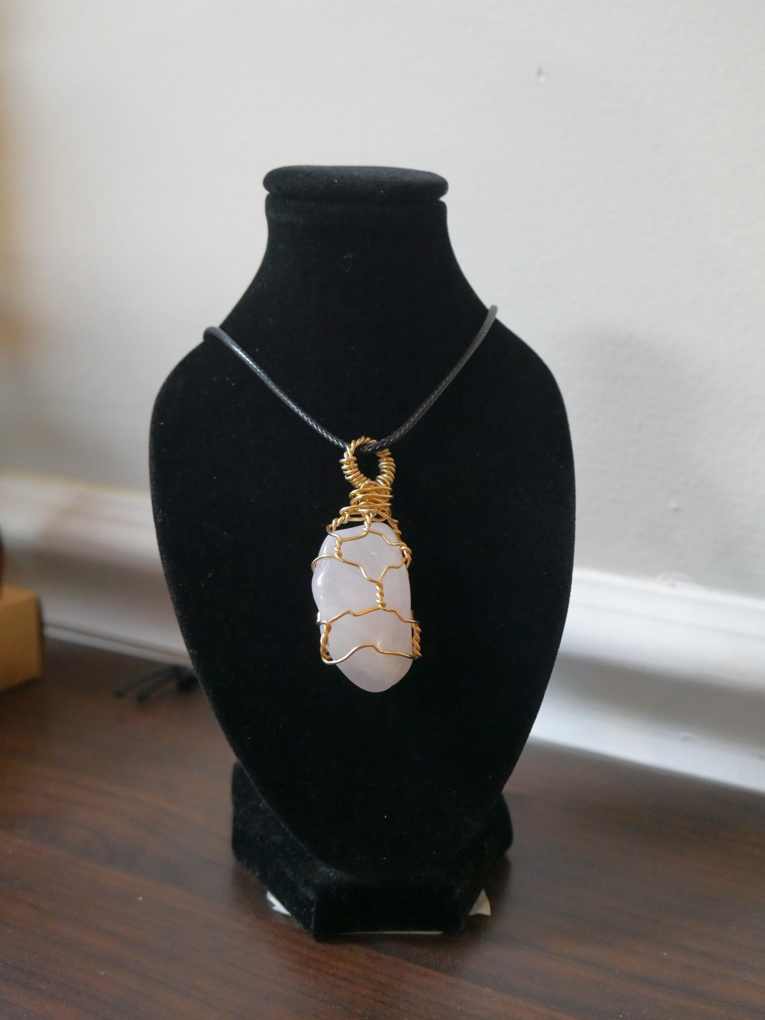 Wrapped Rose Quartz Crystal