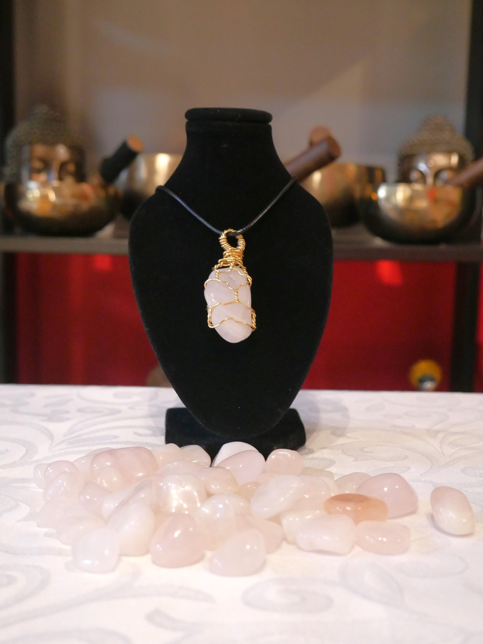 Wrapped Rose Quartz Crystal