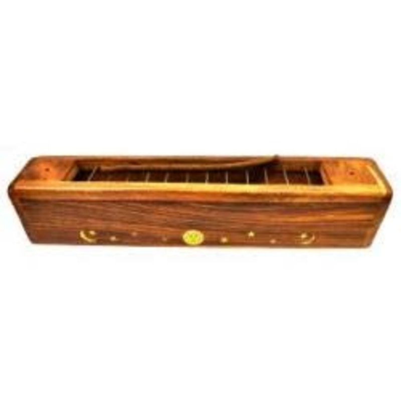 All In One Wood Incense Box Burner