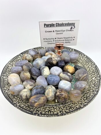 Purple Chalcedony Stone