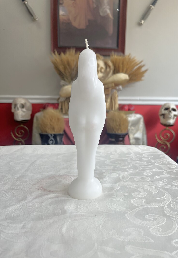 Woman White Candle