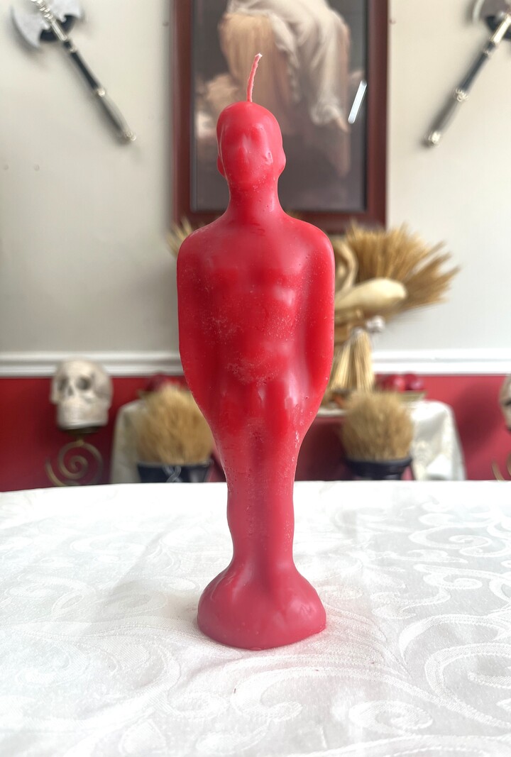 Man Red Candle