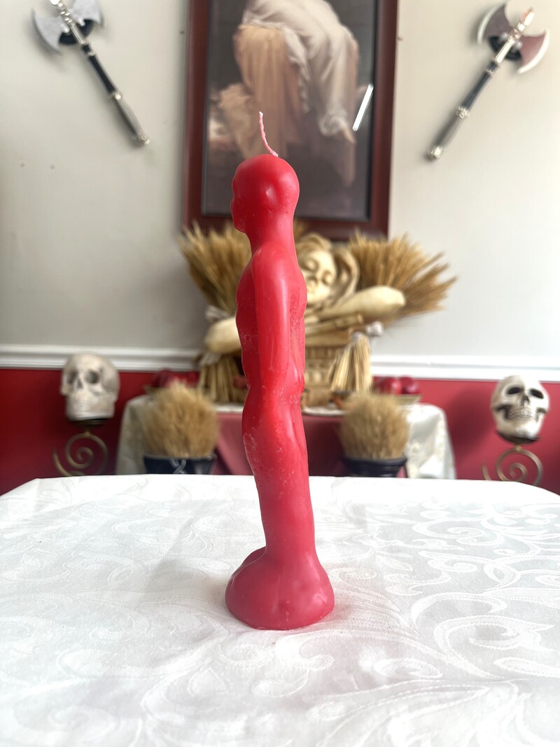 Man Red Candle
