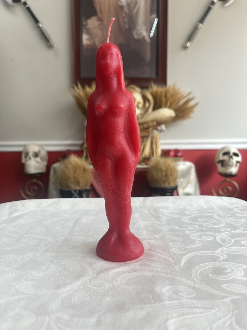 Woman Red Candle