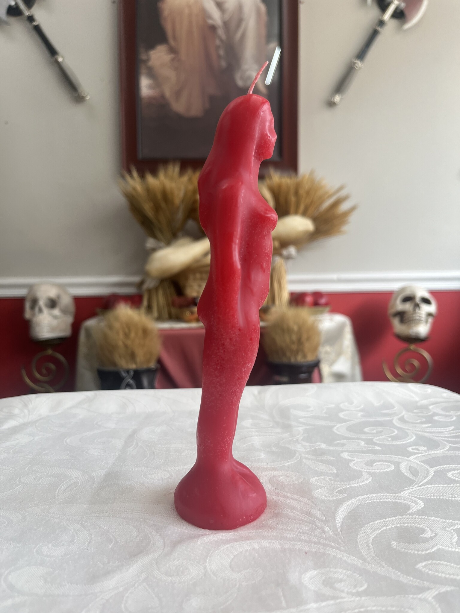Woman Red Candle