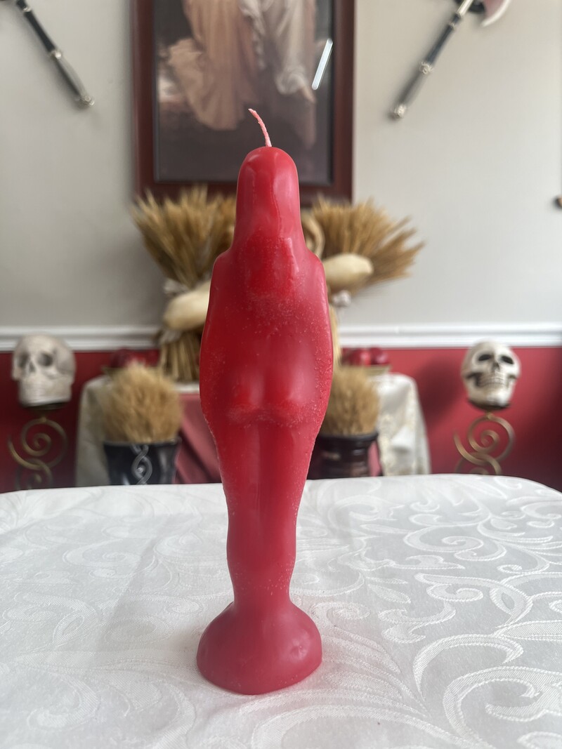 Woman Red Candle