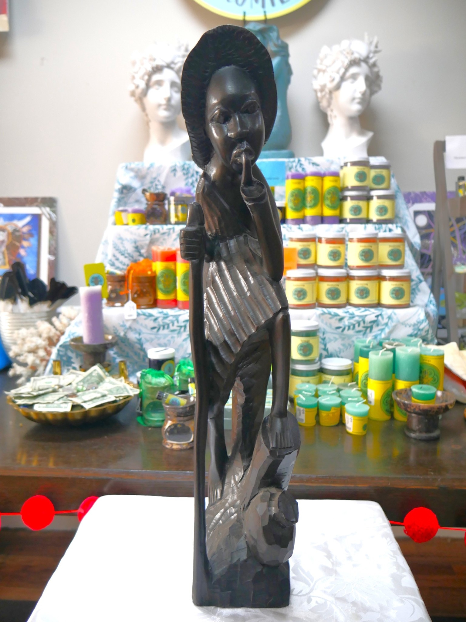 Carved Tao-Jose Statue 24in