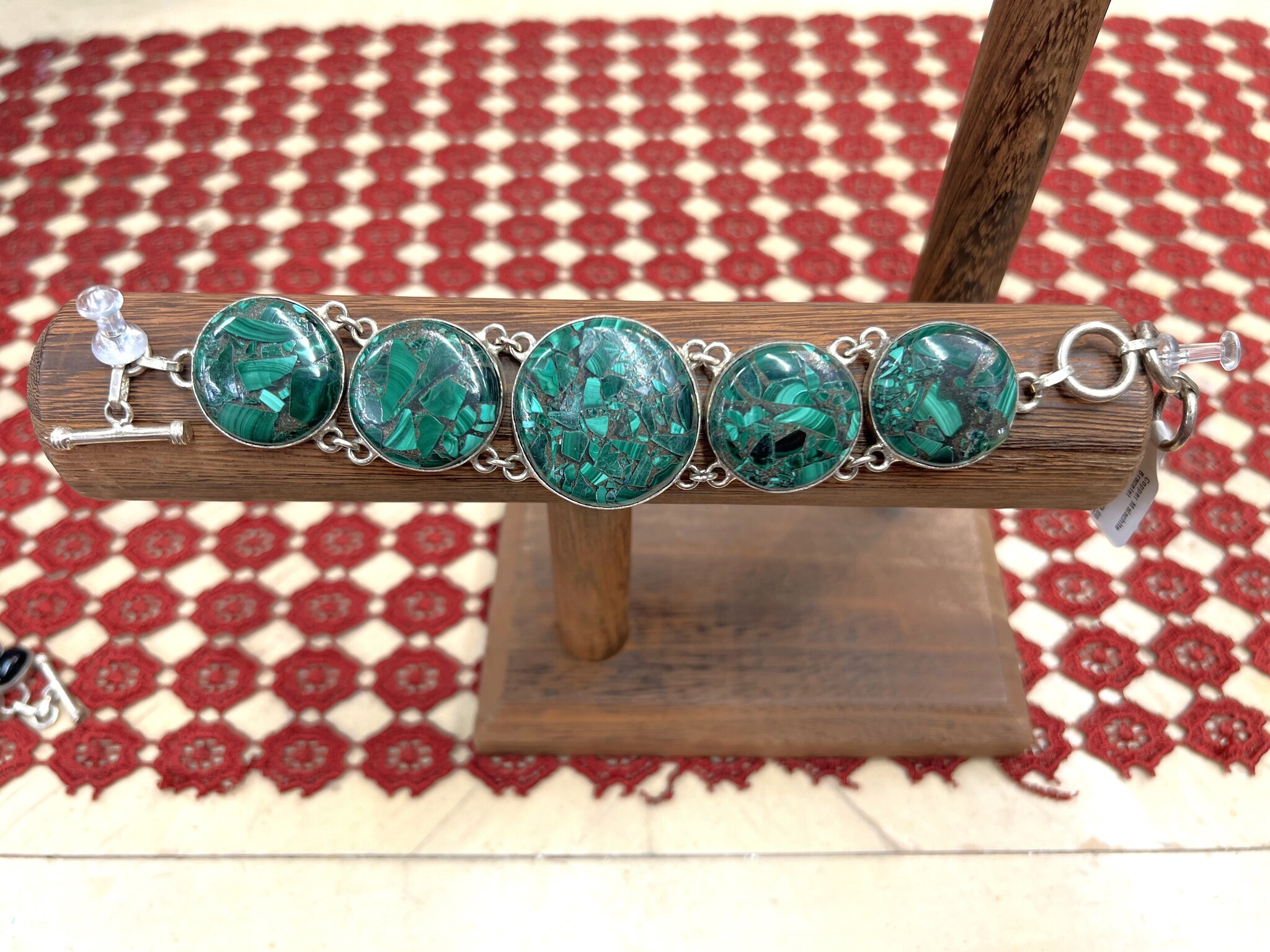 Copper Malachite Bracelet