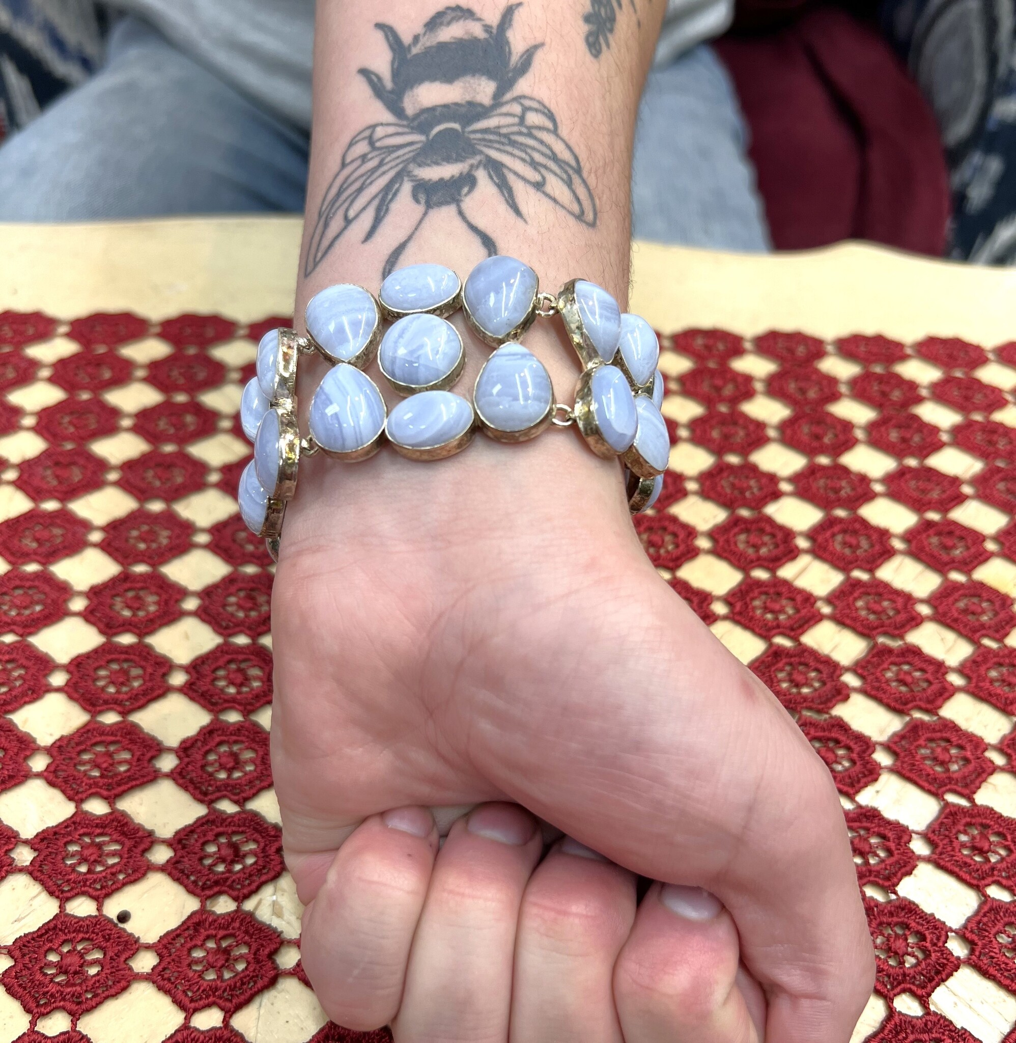 Blue Lace Agate Bracelet