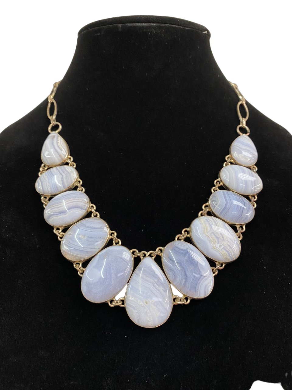 Blue Lace Agate Necklace