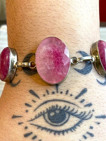 Bracelet Ruby Moonstone