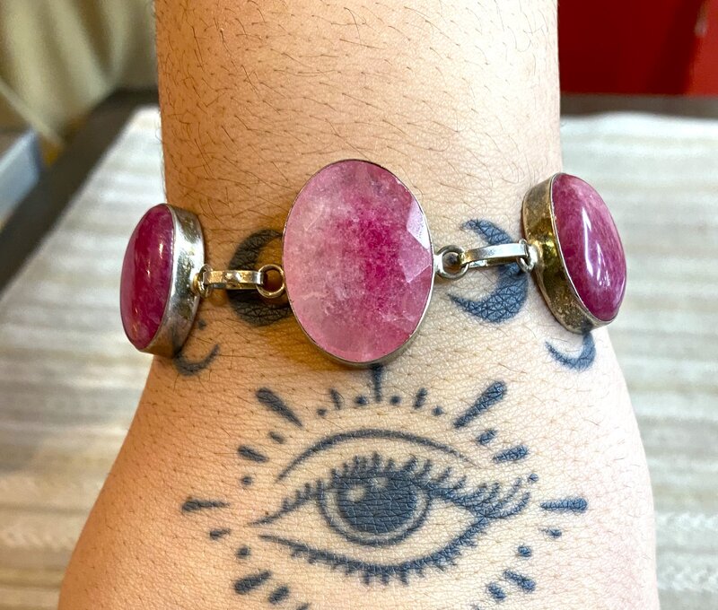 Bracelet Ruby Moonstone