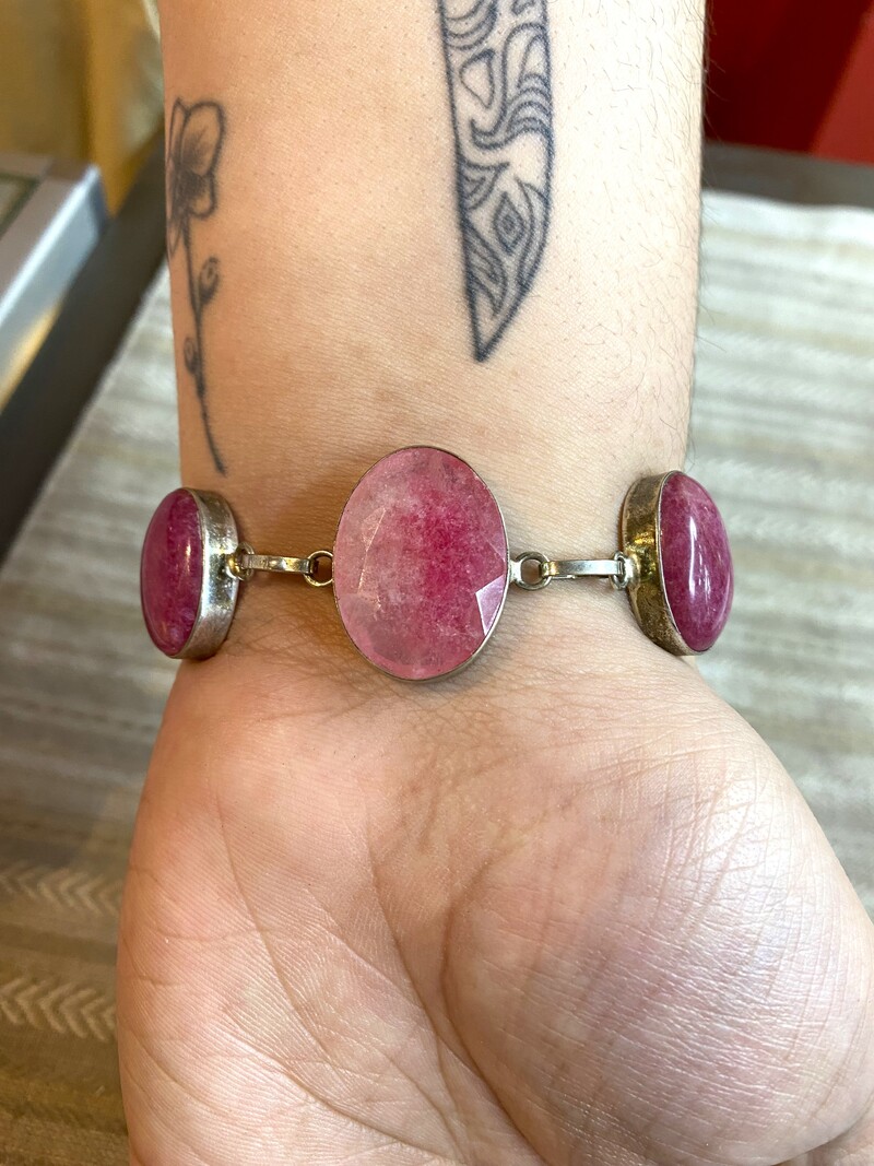 Bracelet Ruby Moonstone