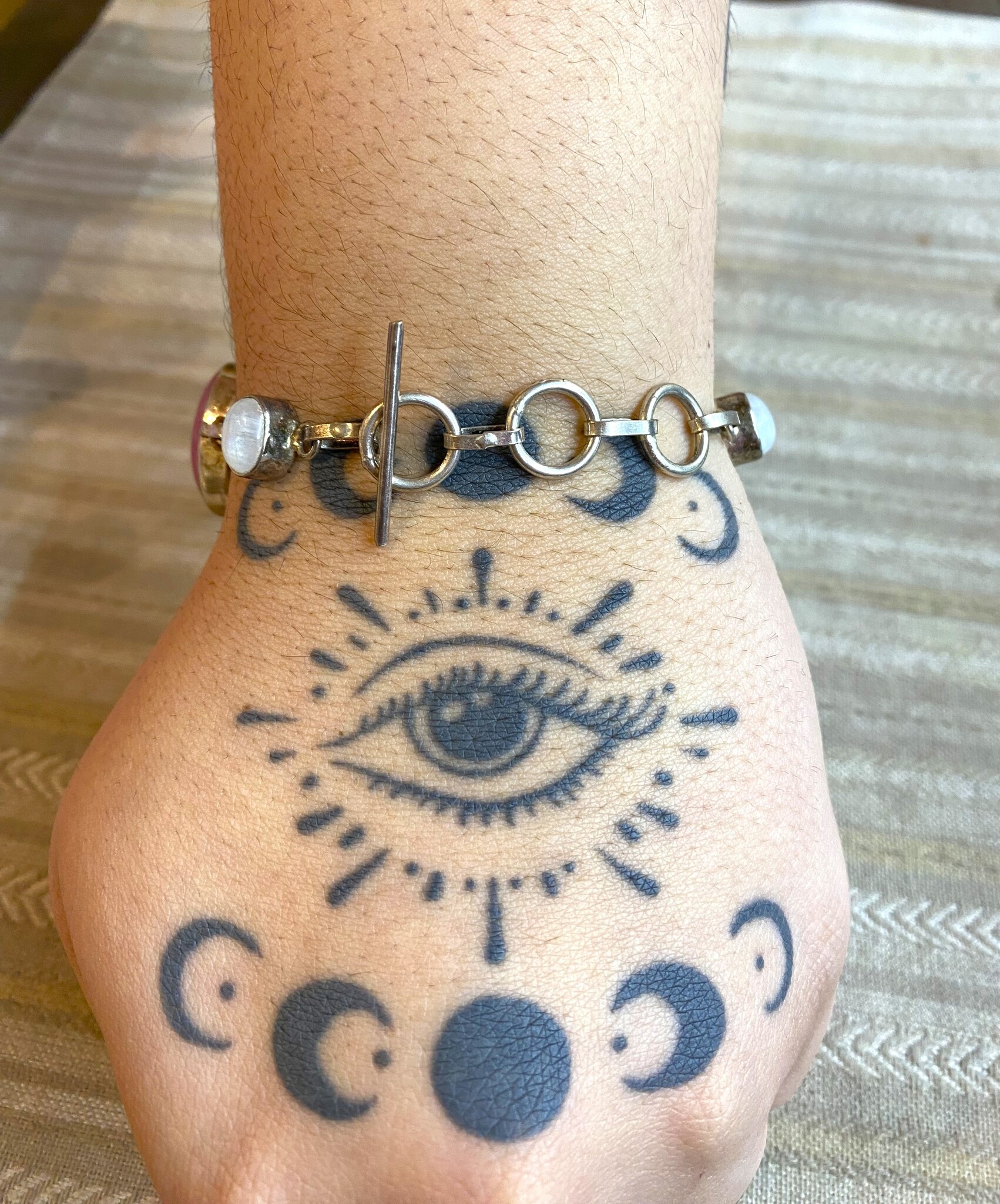 Bracelet Ruby Moonstone