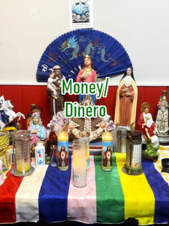 Money / Dinero Altar Burning Candle Service