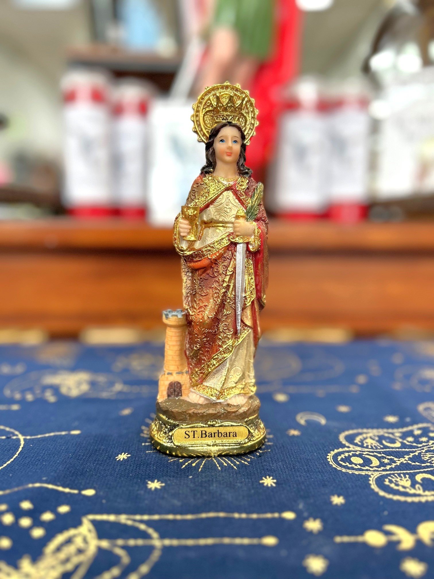 Santa Barbara (Saint) 8" Statue