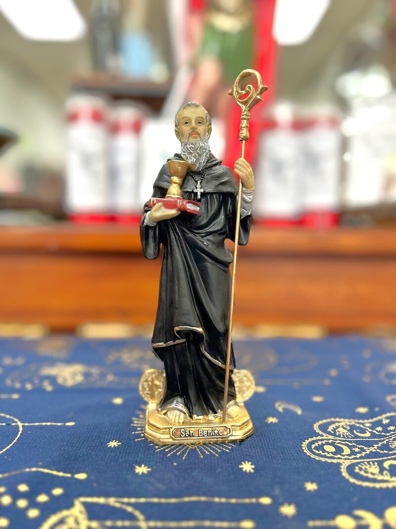 Saint Benedict 8.5" Statue San Benito