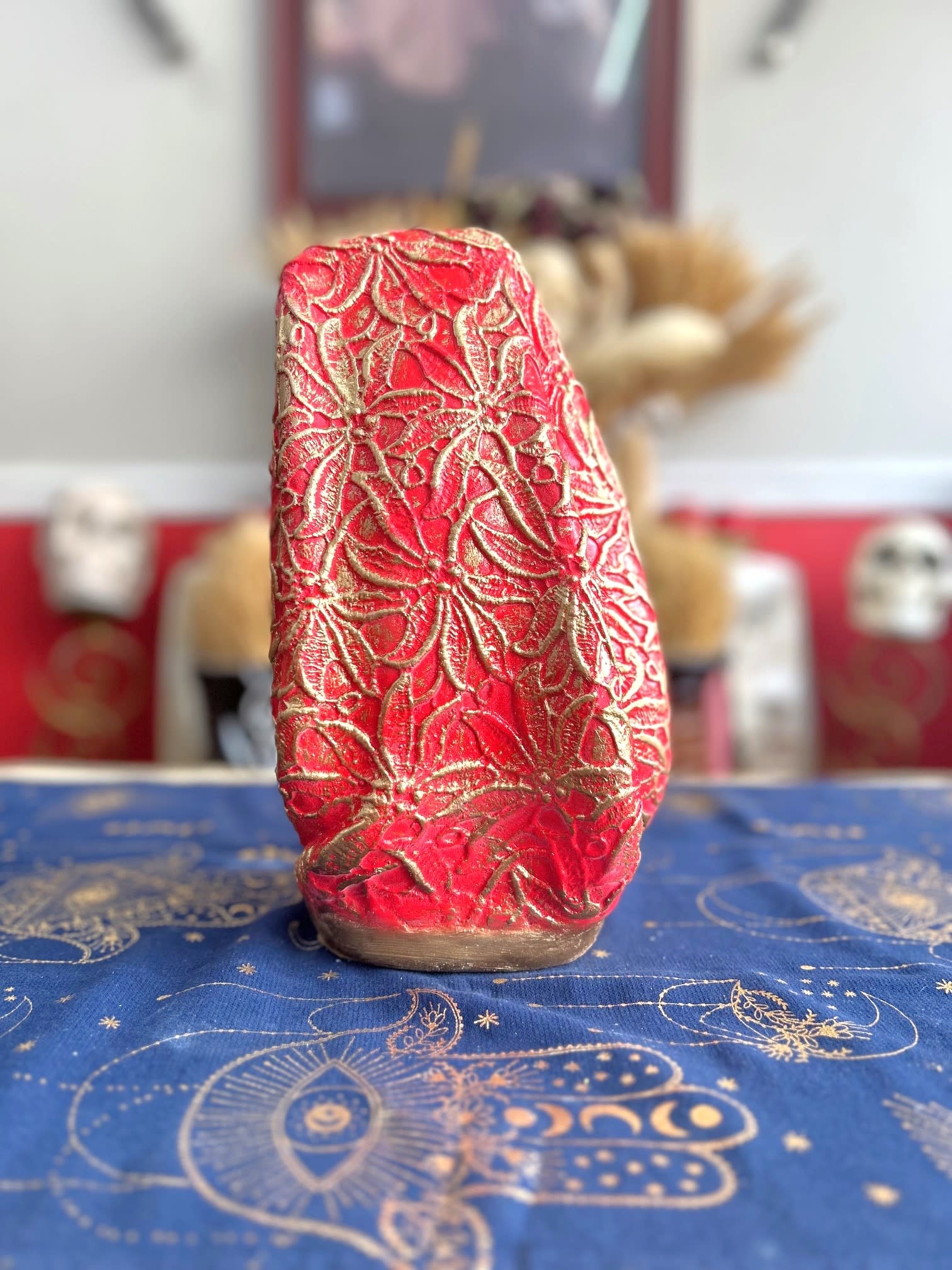 Gitana Head 12" Statue Red (Gypsy)