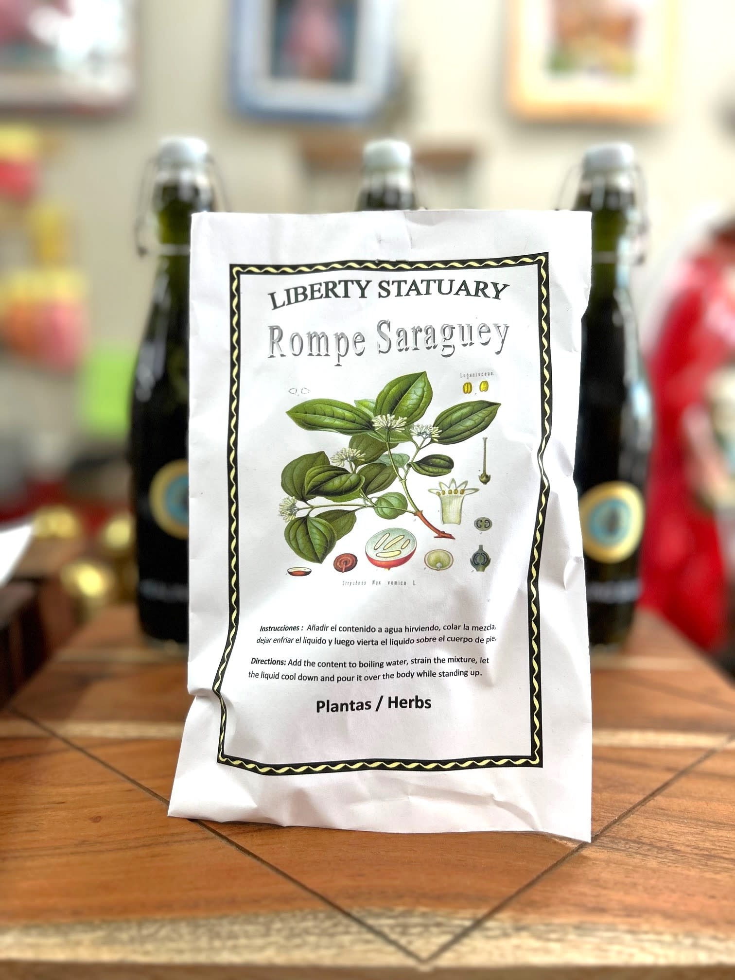 Rompe  Saraguey Yerbas Secas  ( Break Negativity Dried Herb)