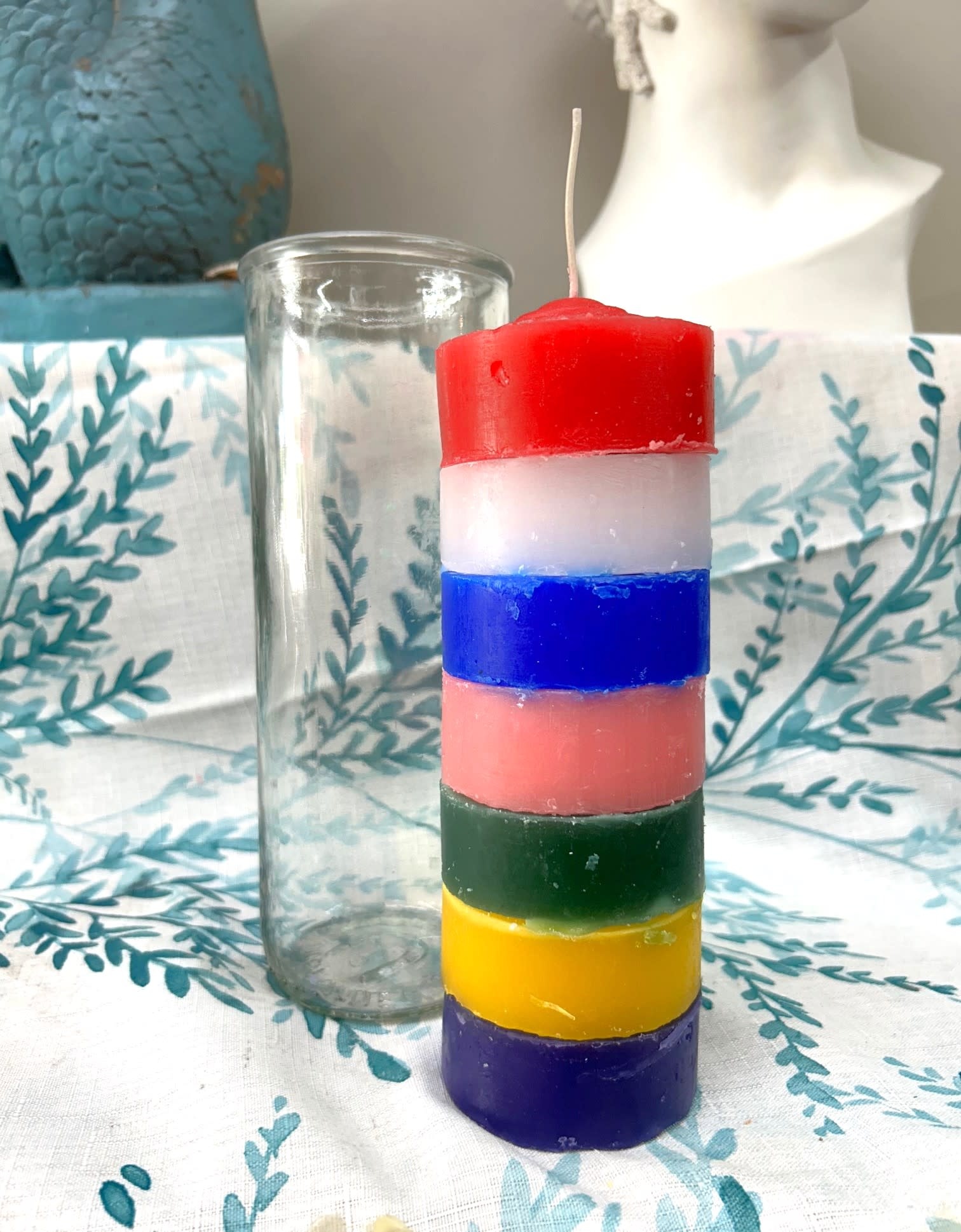 7" Pillar Pullout Candle 7 color