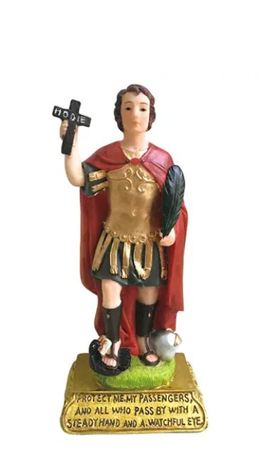 Saint Expedite TT 4" Car Statue (San Expedito)