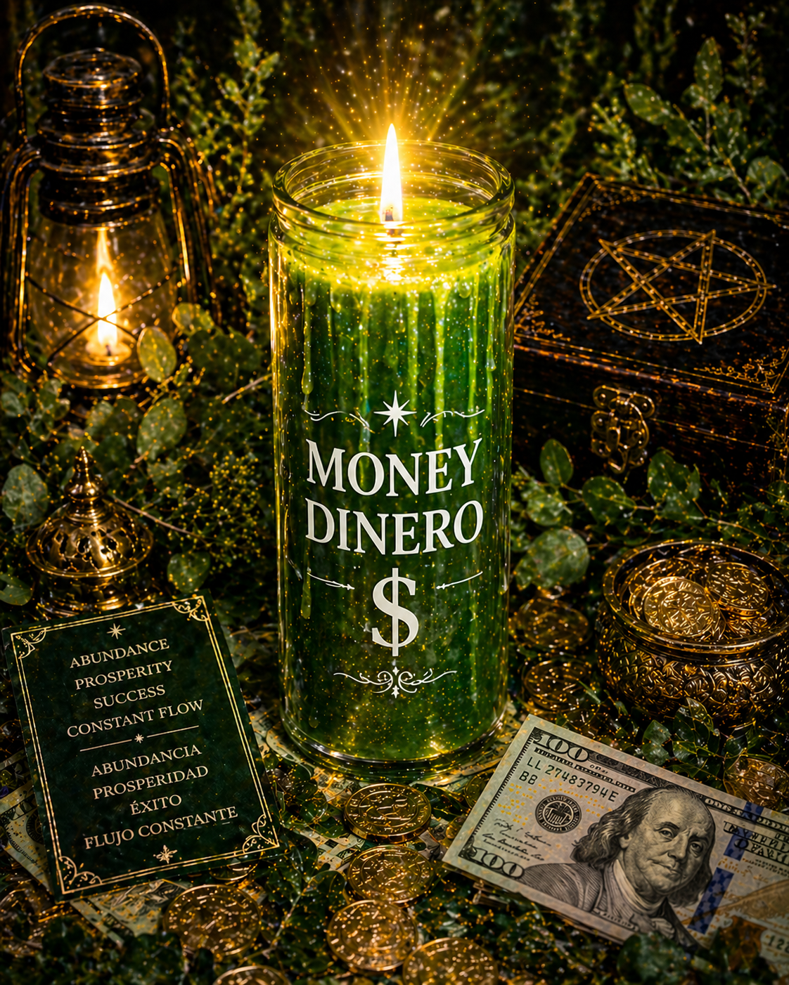 Money / Dinero Altar Candle Burning Service
