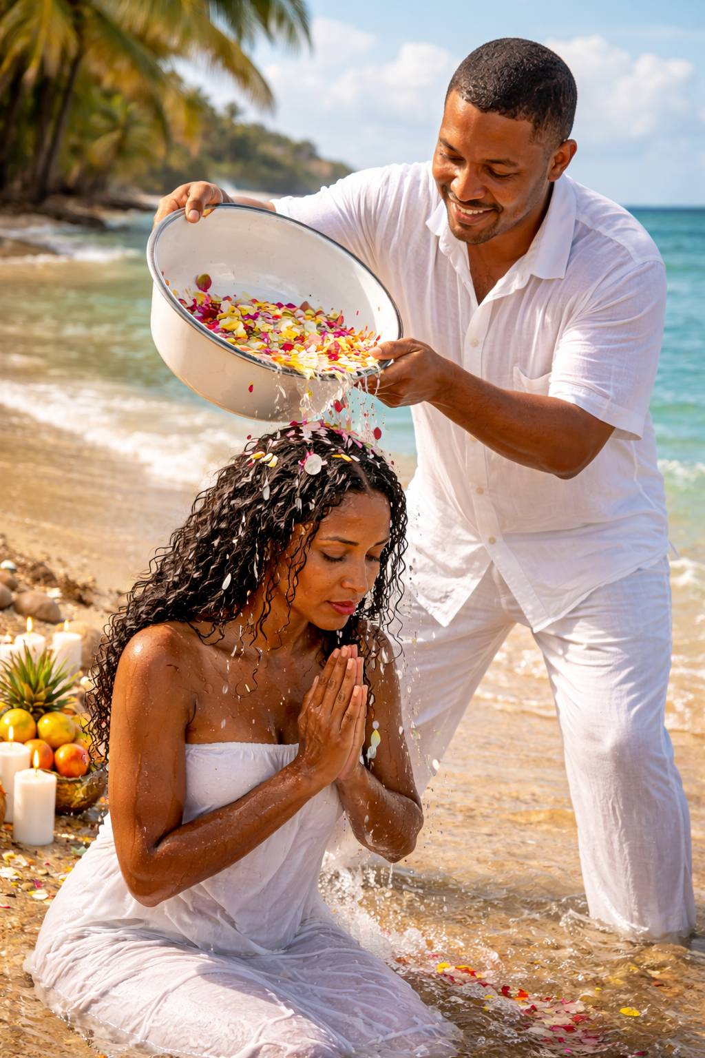 <span style="font-family: 'Lora', serif; text-transform: none; font-size:20px"><span style="font-style: italic; color:#C73828">Blessed Spiritual Baths</span>