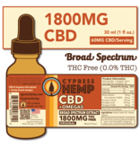 Cypress Hemp Cypress Hemp Broad Spectrum CBD + OMEGAS™  Oils - 1800mg