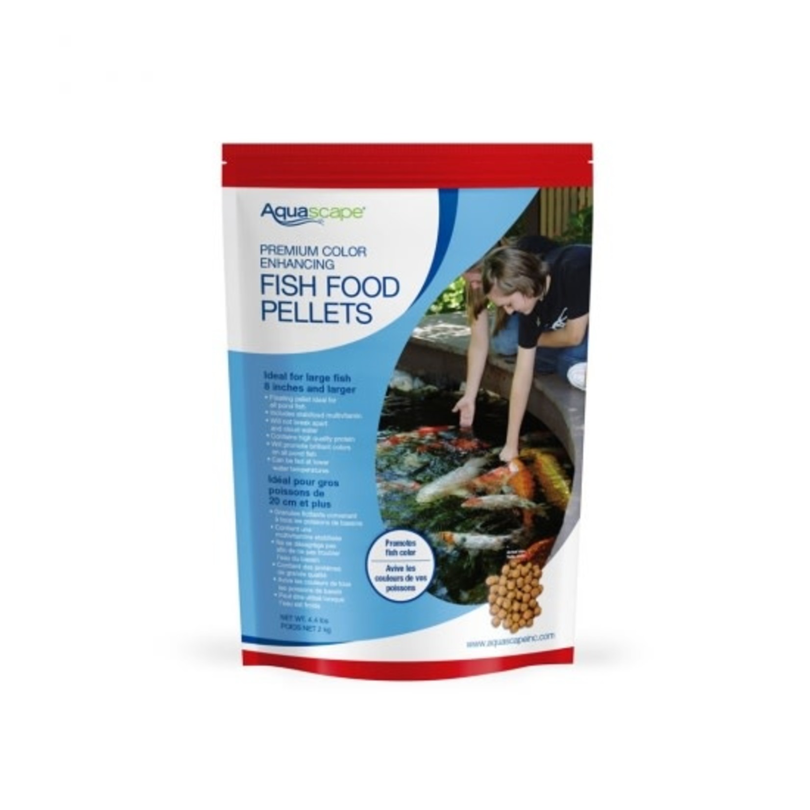 Aquascape Premium Color Enhancing Fish Food Pellets - Large Pellets - 4.4 lb