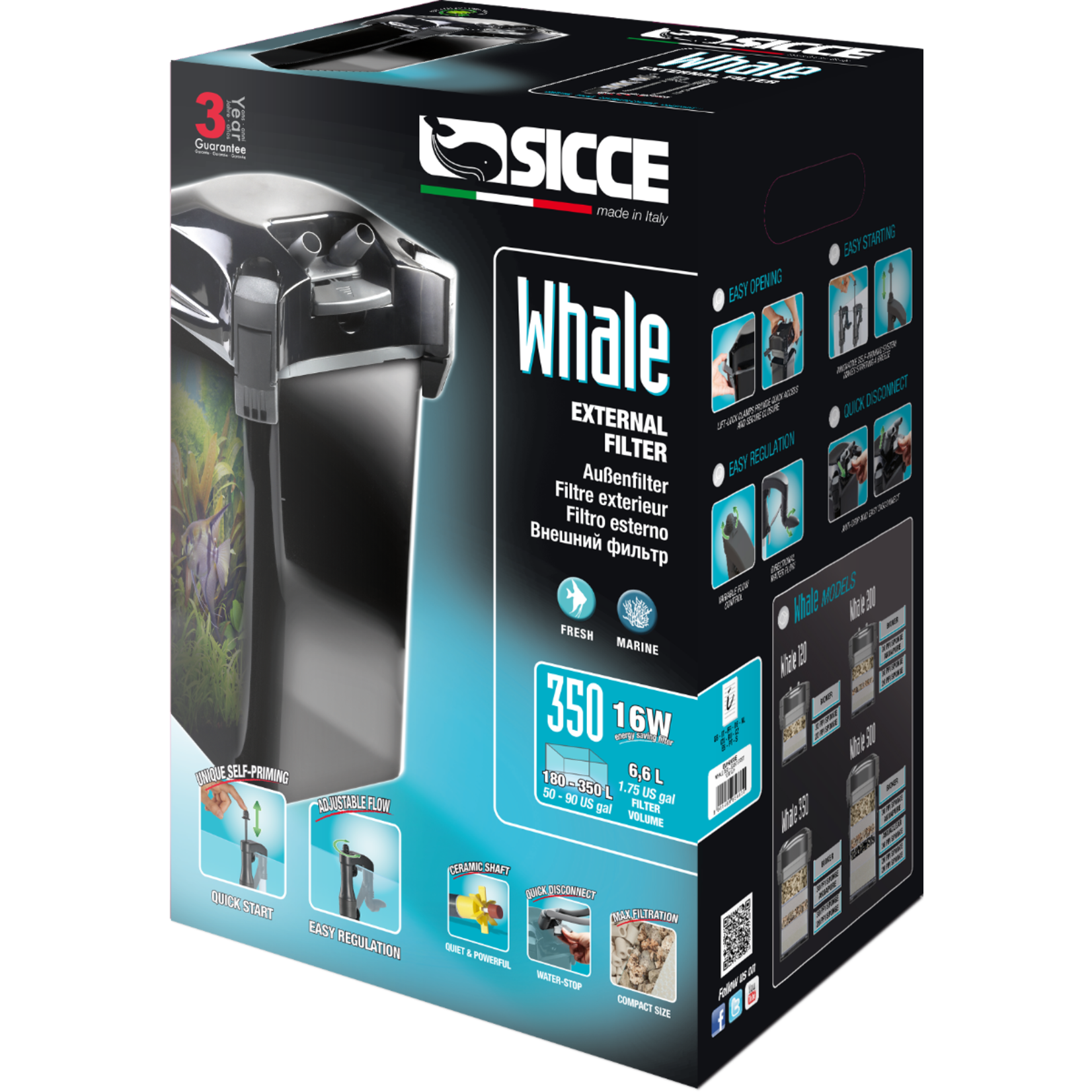 Sicce Whale 350 Canister Filter