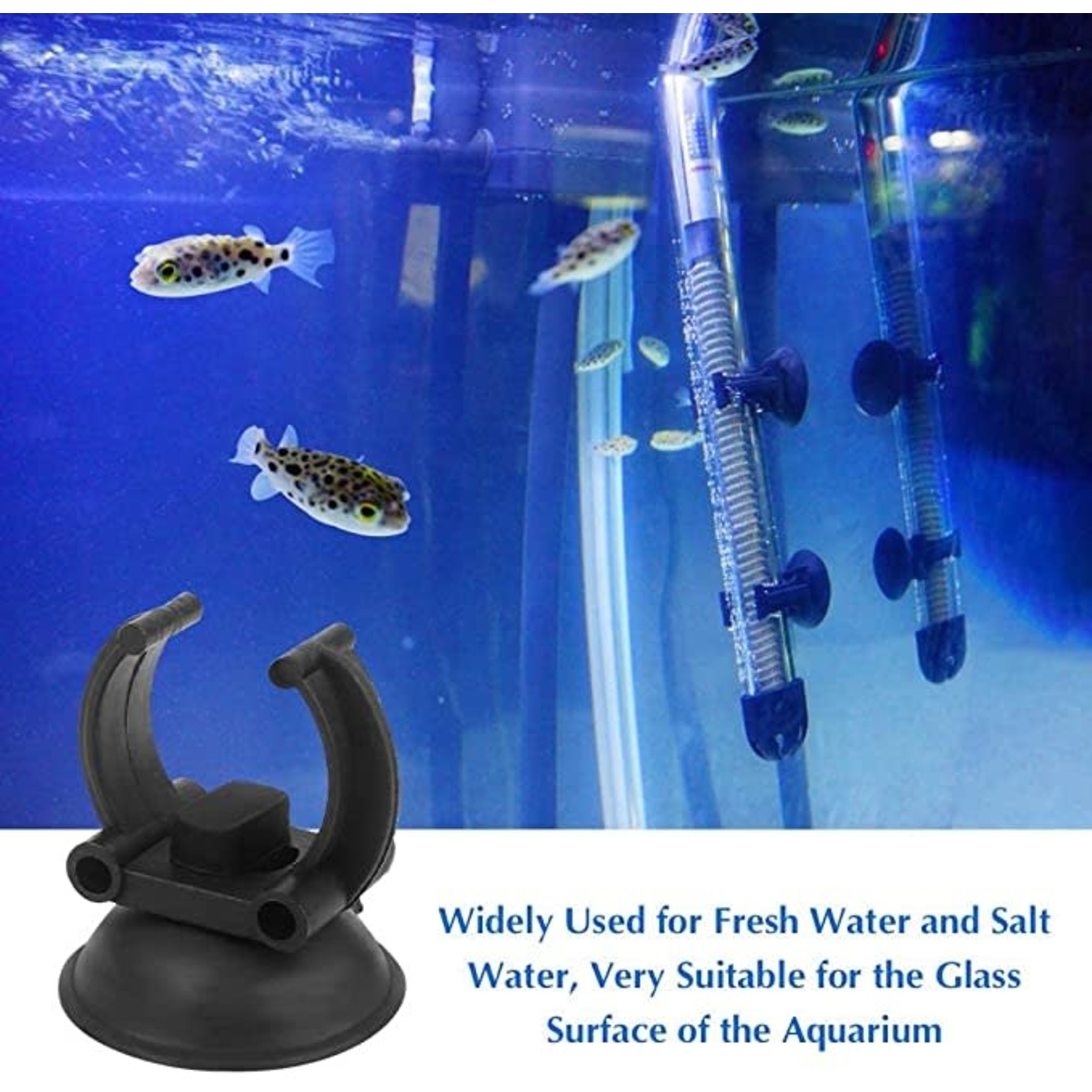 Aquarium Heater Suction Cup Clips - 2 Pack