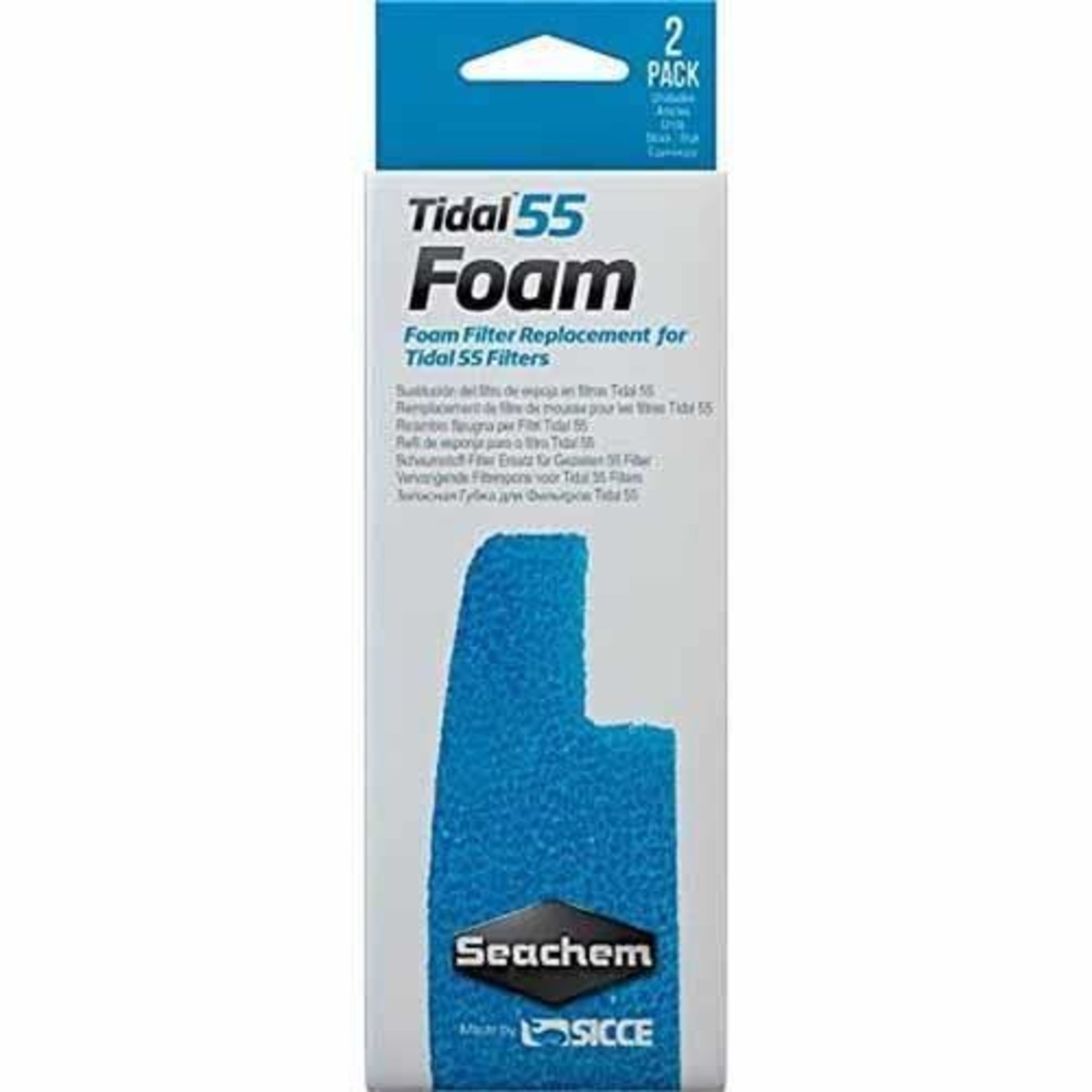 Seachem Seachem Tidal 55 Foam Filter Sponges for Tidal 55 External Filter - 2 pack