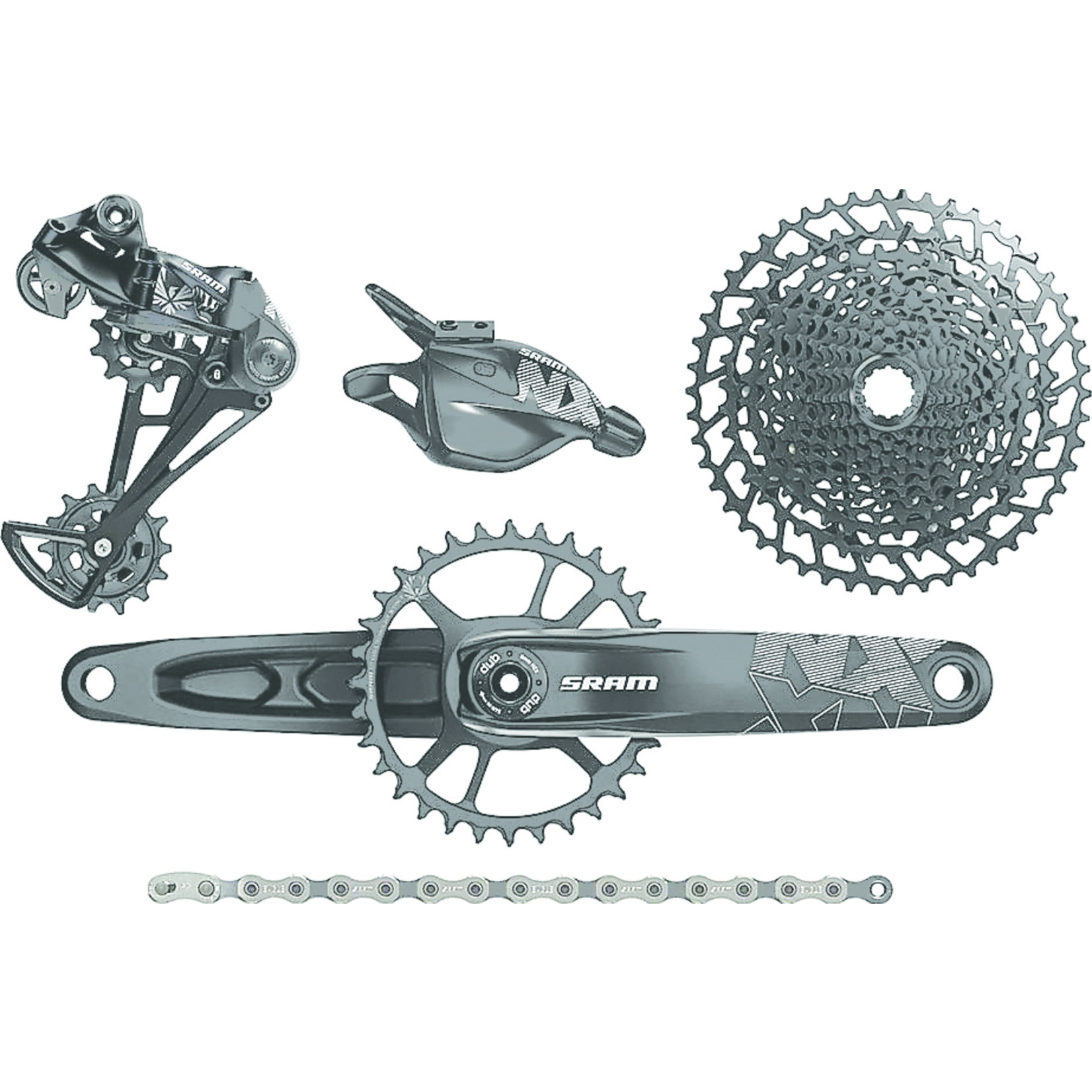 SRAM NX Eagle Groupset: 170mm 32 Tooth DUB Crank, Rear Derailleur