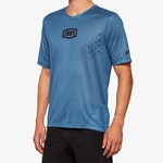 100% Airmatic All Mountain Short Sleeve Mesh Jersey, Slate Blue, X-Large (XL)