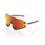 100% Glendale Sunglasses, Soft Tact Grey Camo frame - HiPER Red Multilayer Mirror Lens