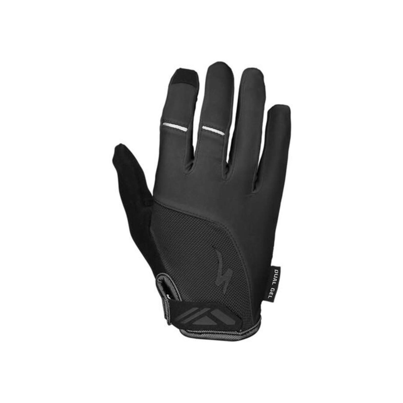Specialized Womens Body Geometry Dual-Gel Long Finger Gloves in Black