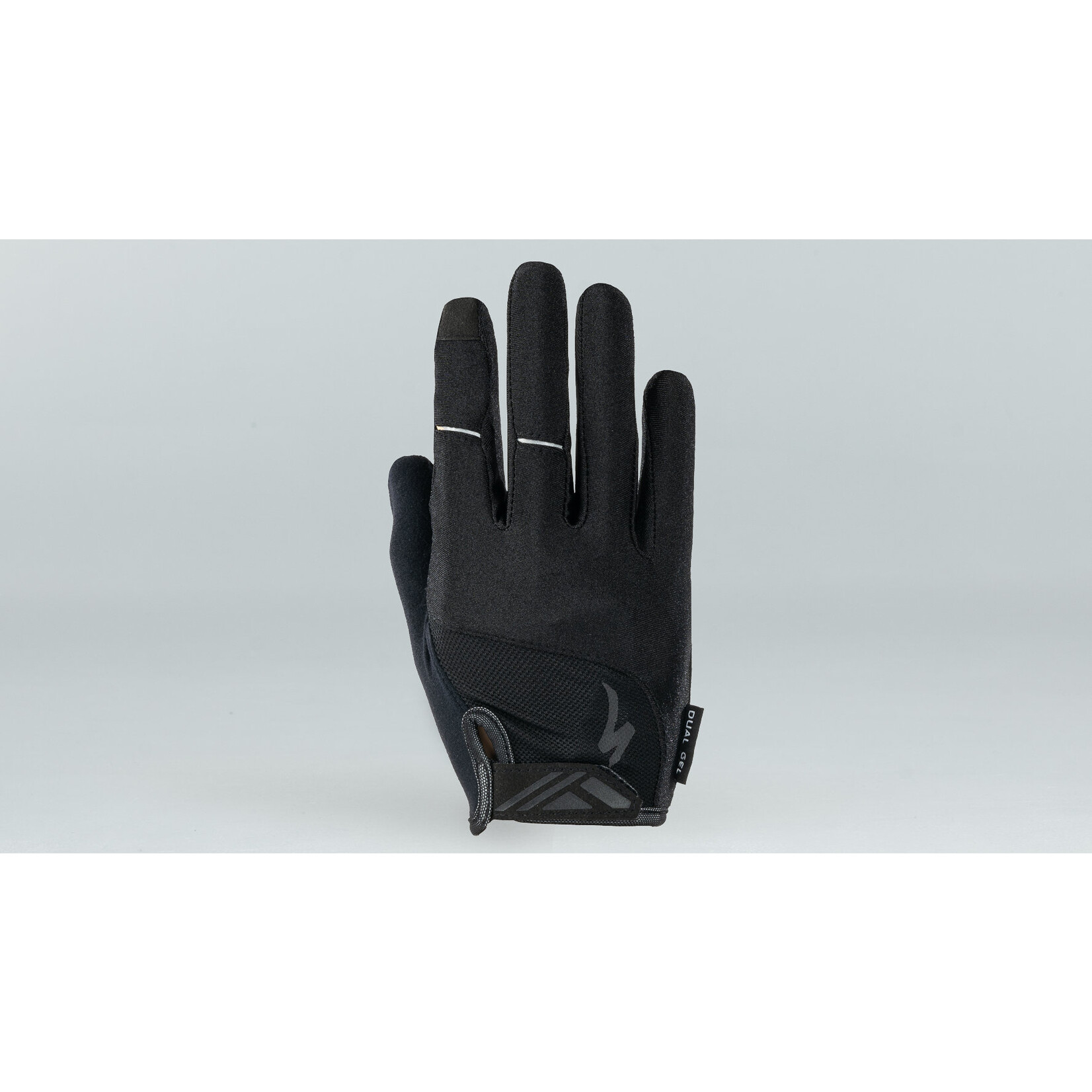 Specialized Mens Body Geometry Dual-Gel Long Finger Gloves in Black