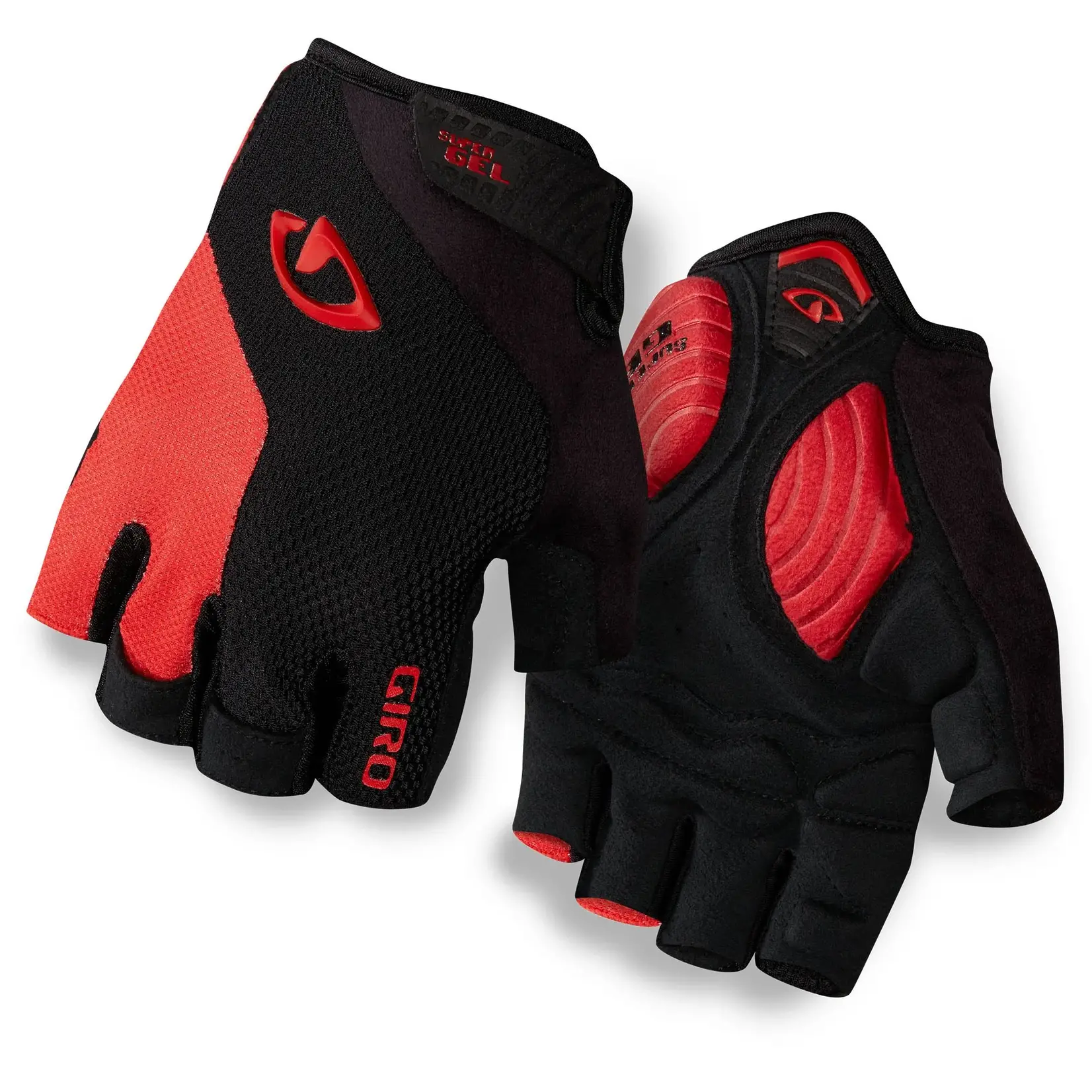 GIRO Glove Strade Dure Supergel Black/Red Small