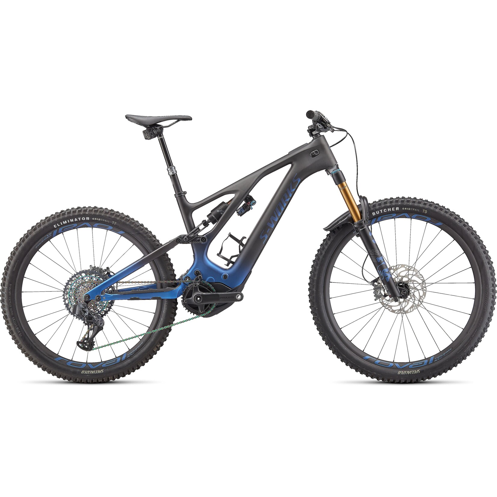 Specialized Turbo Levo (2022) - Pick Your Levo S - Works Blue Ghost Gravity Fade / Black / Light Silver S3