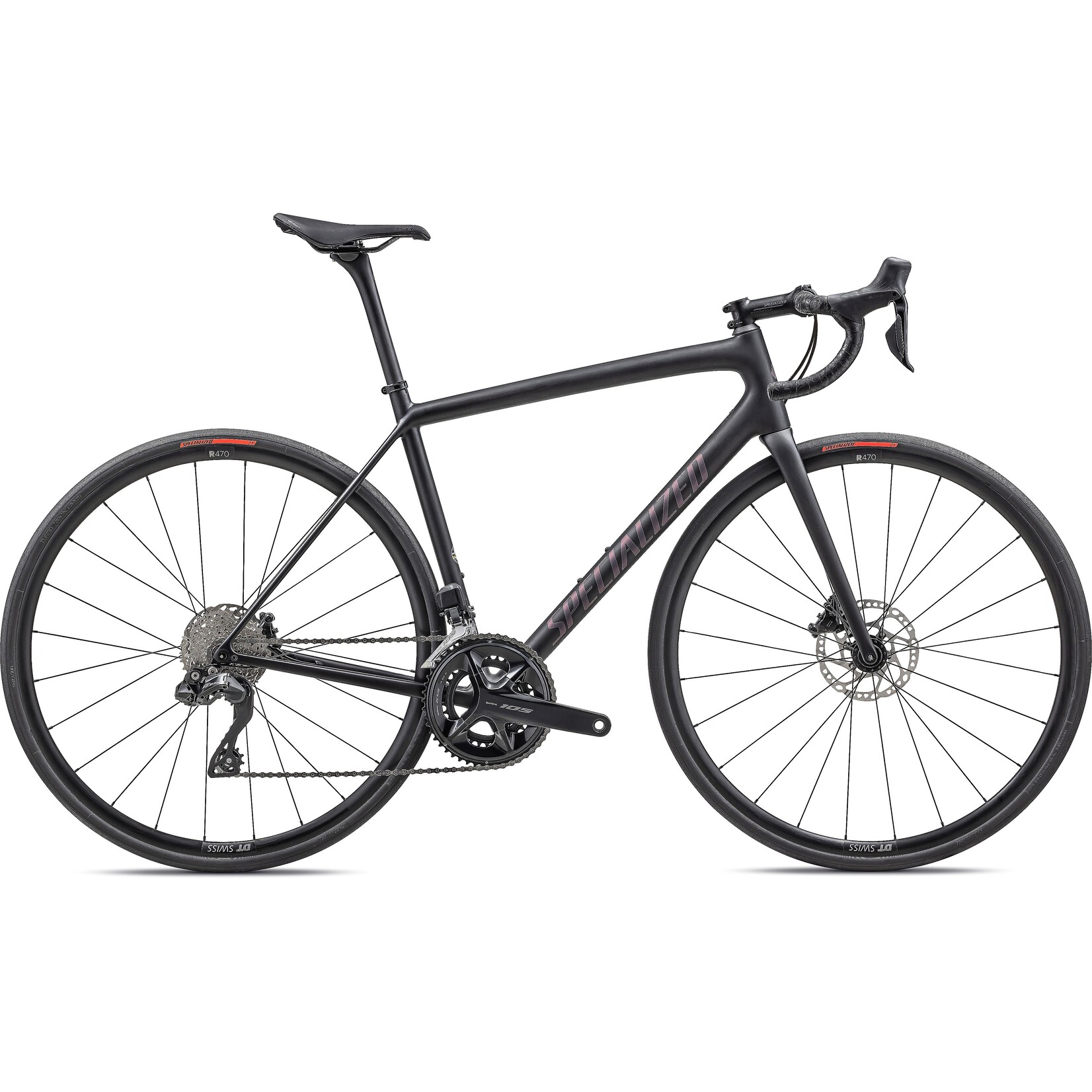 Specialized Aethos Comp - Shimano 105 Di2 in Satin Carbon/Abalone over Carbon