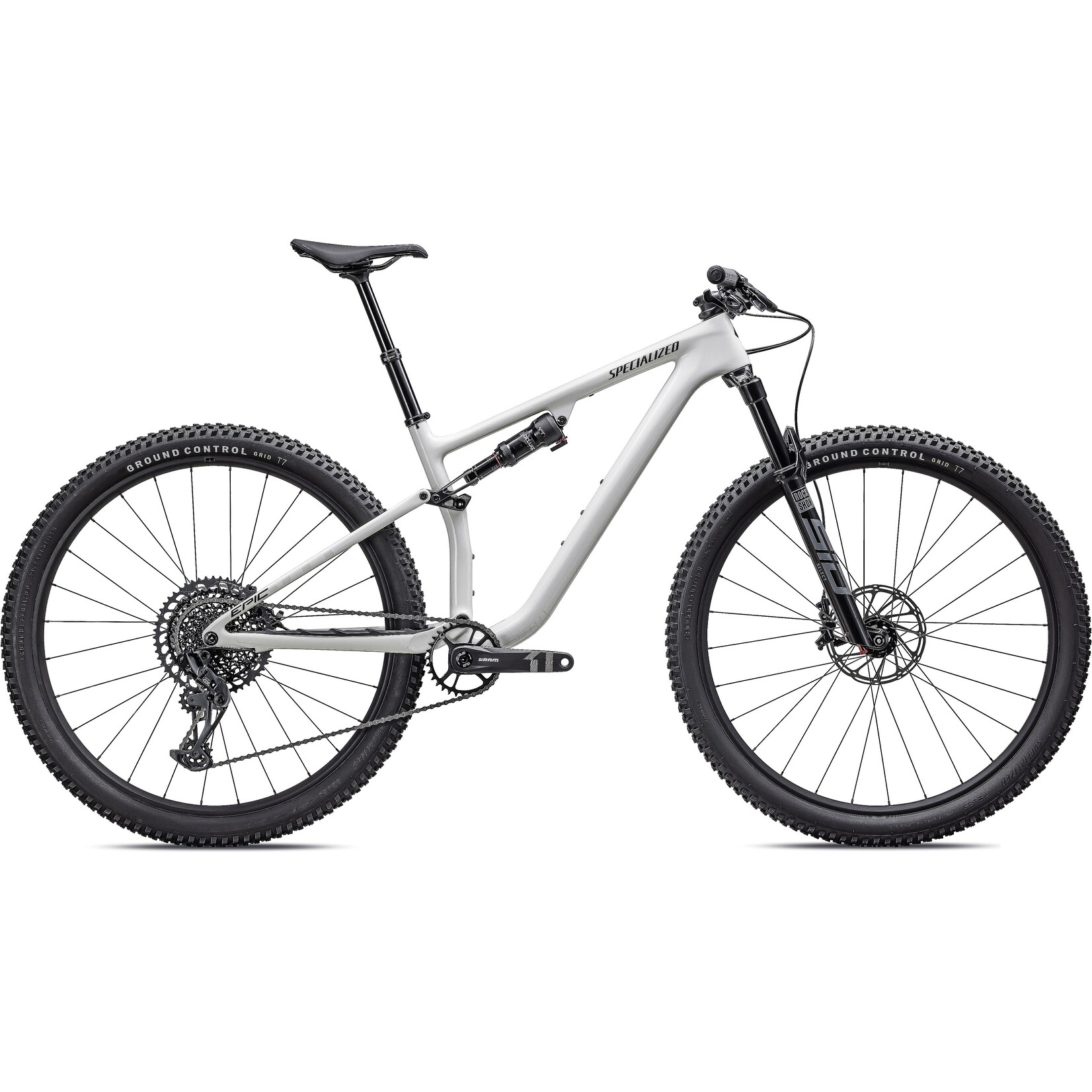 Specialized Epic EVO Comp in Gloss Dune White/Obsidian/Pearl