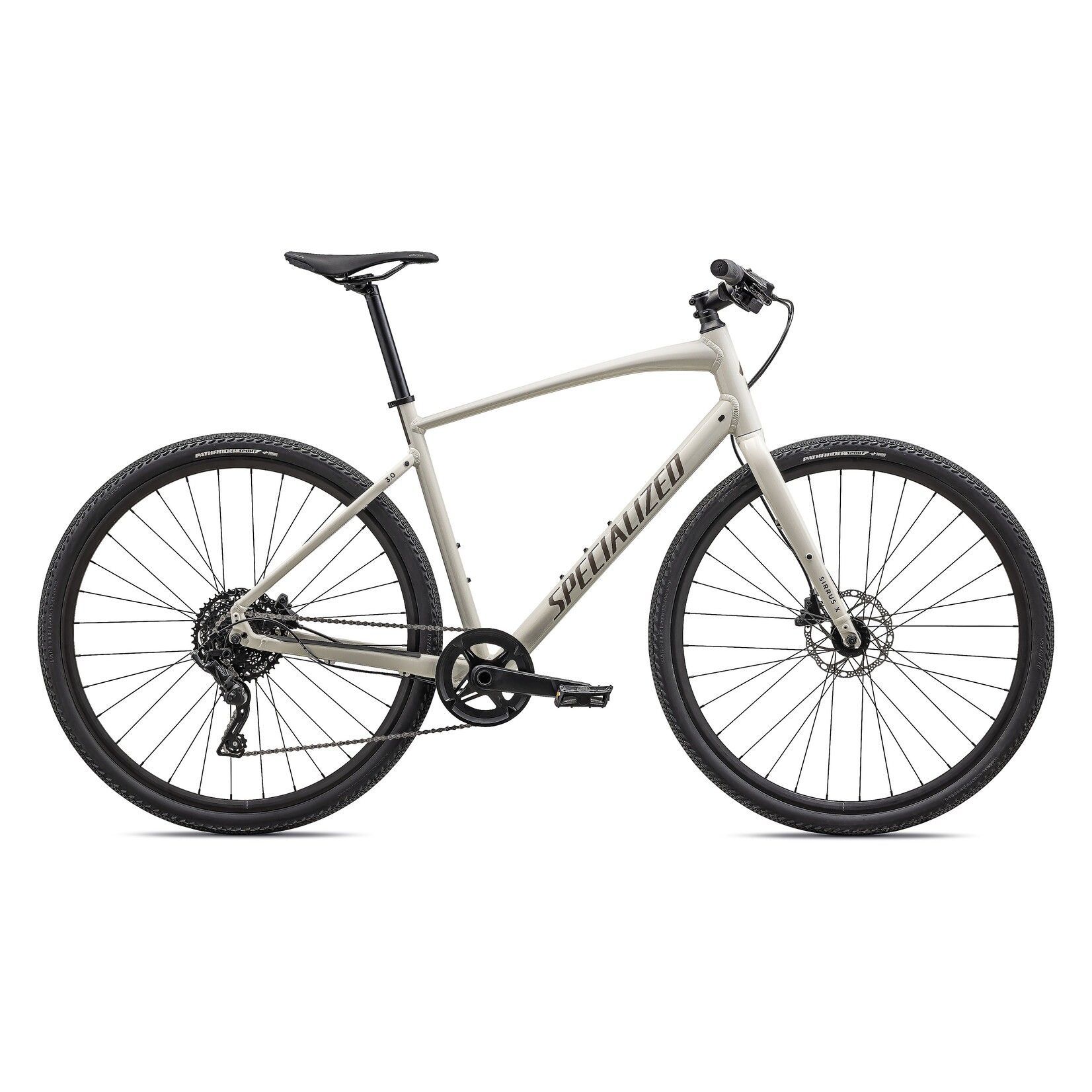 Specialized Sirrus X 3.0 in GLOSS BIRCH / SATIN TAUPE REFLECTIVE