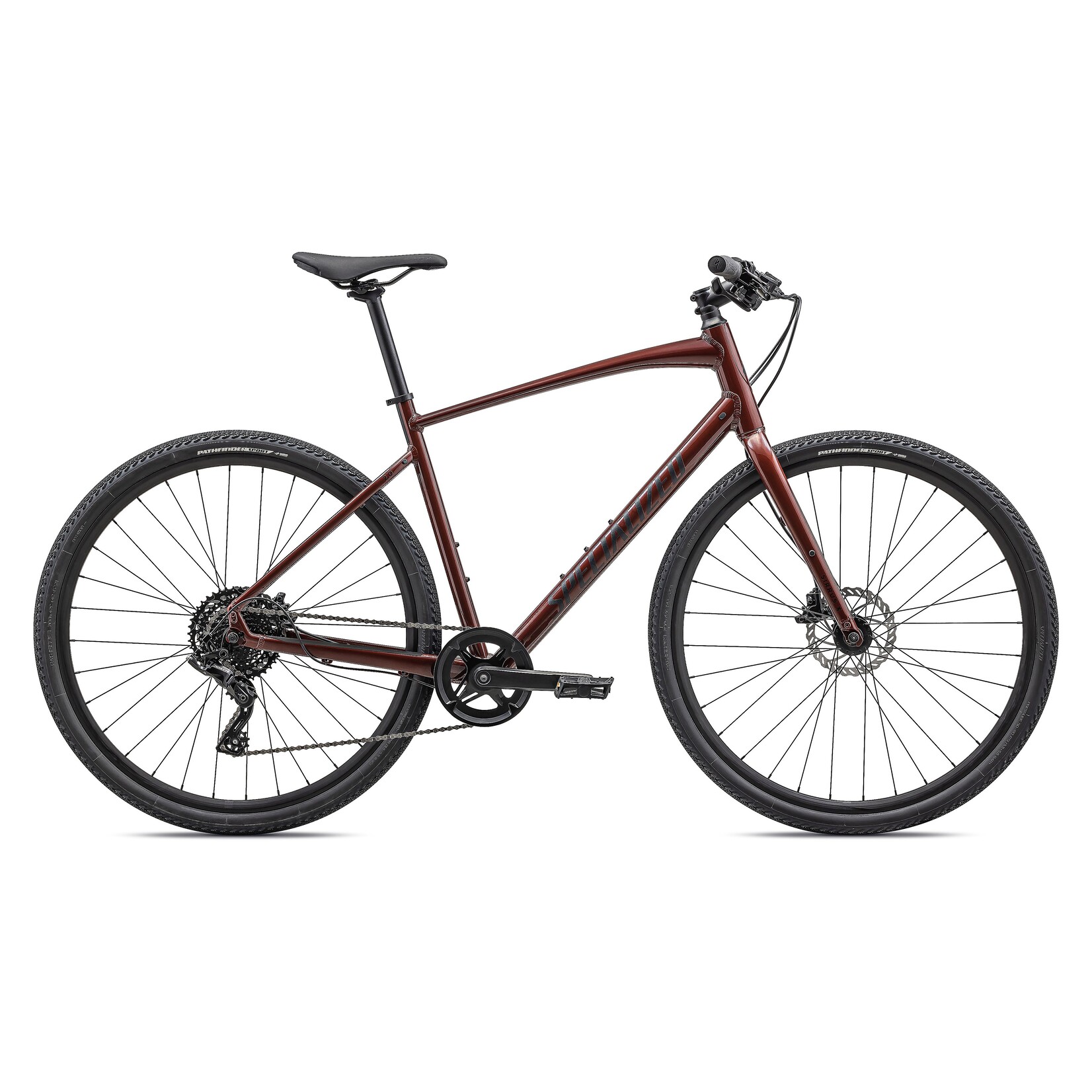 Specialized Sirrus X 2.0 2023 in GLOSS RUSTED RED  SATIN BLACK REFLECTIVE